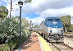 Amtrak Train # 97 pauses at Winter Park Station 